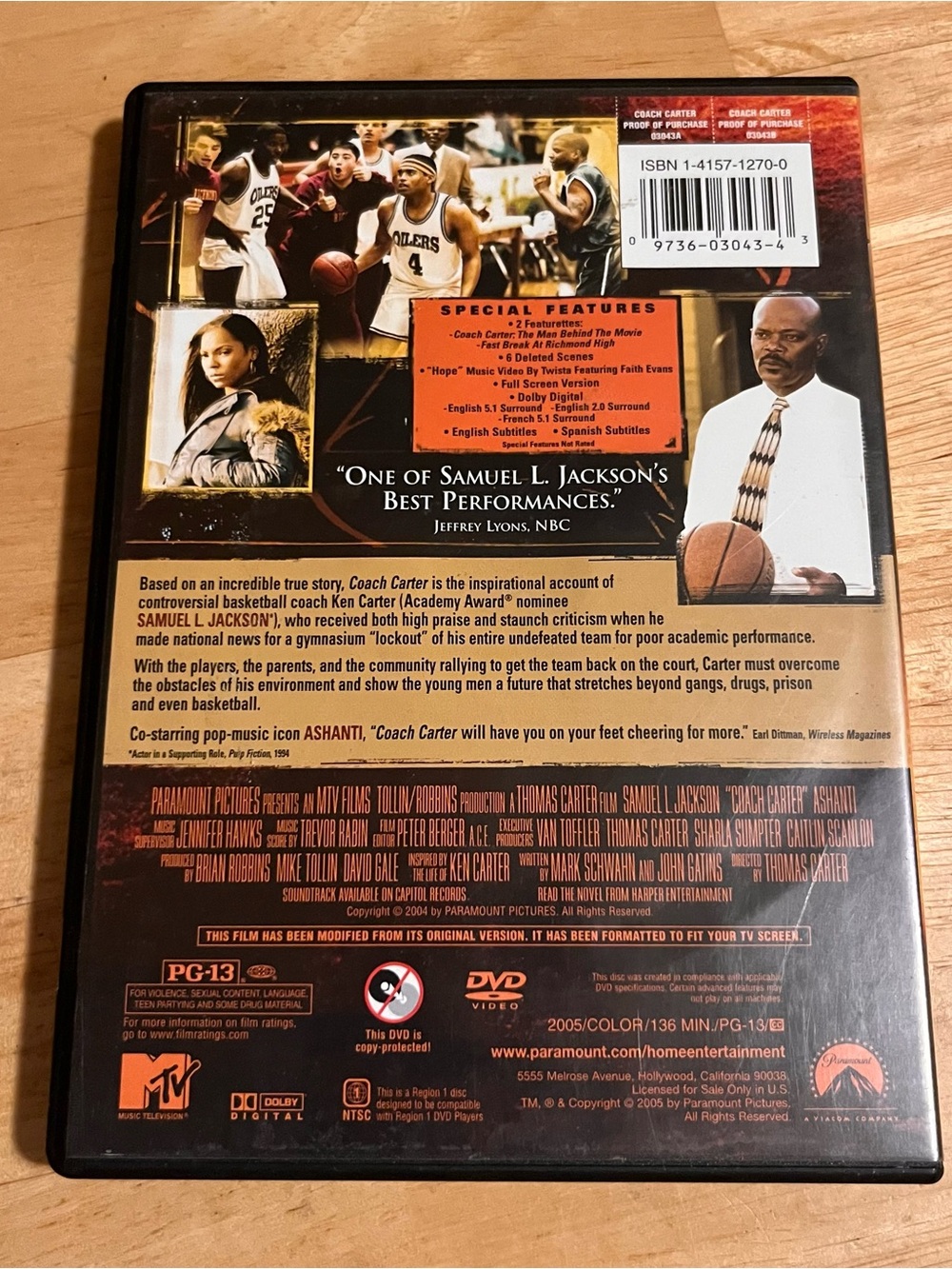 Coach Carter DVD Full Screen Collection - Picture 2 of 2